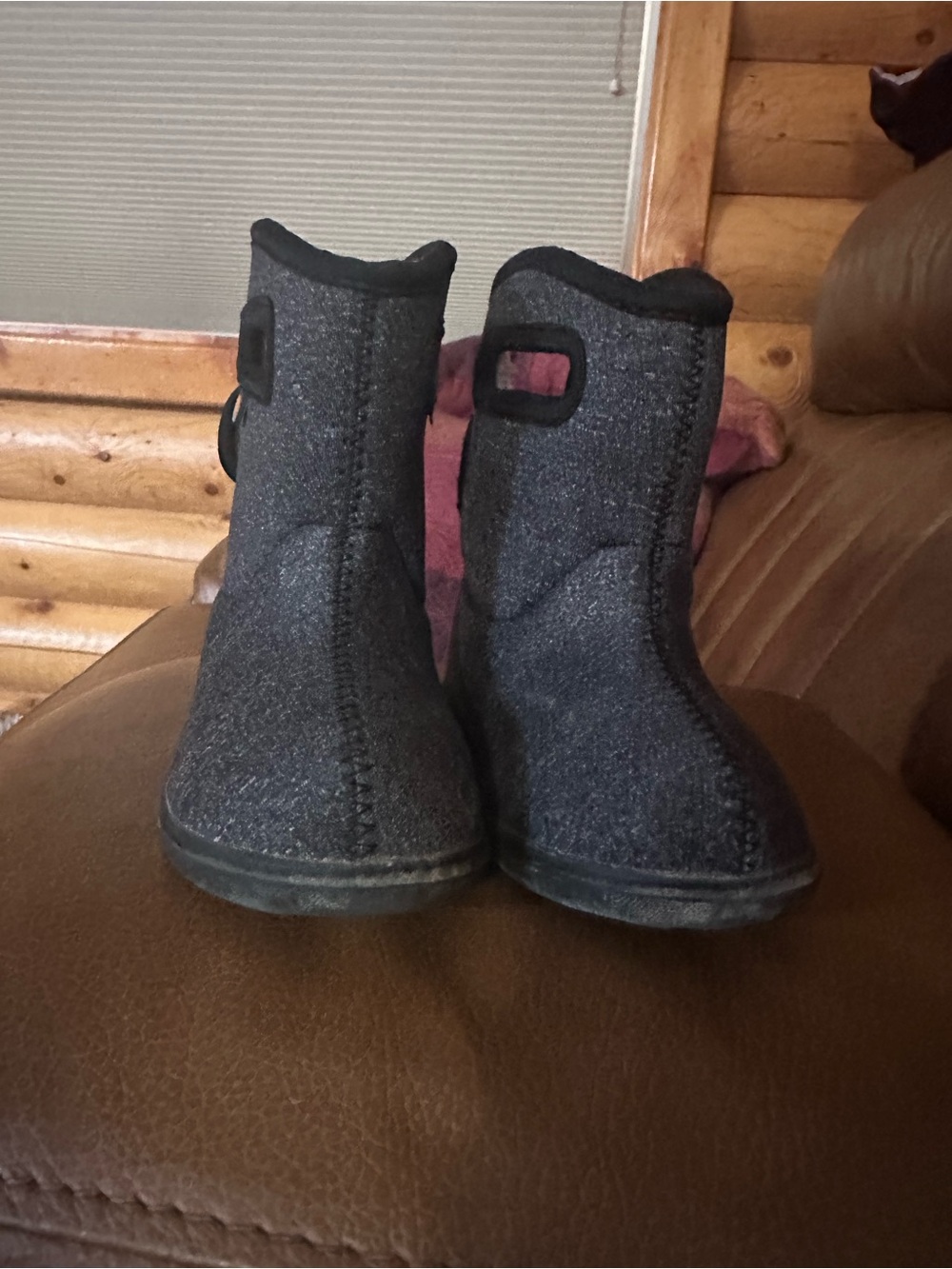 Bogs Kids Dark Gray Pull-On Winter Boots